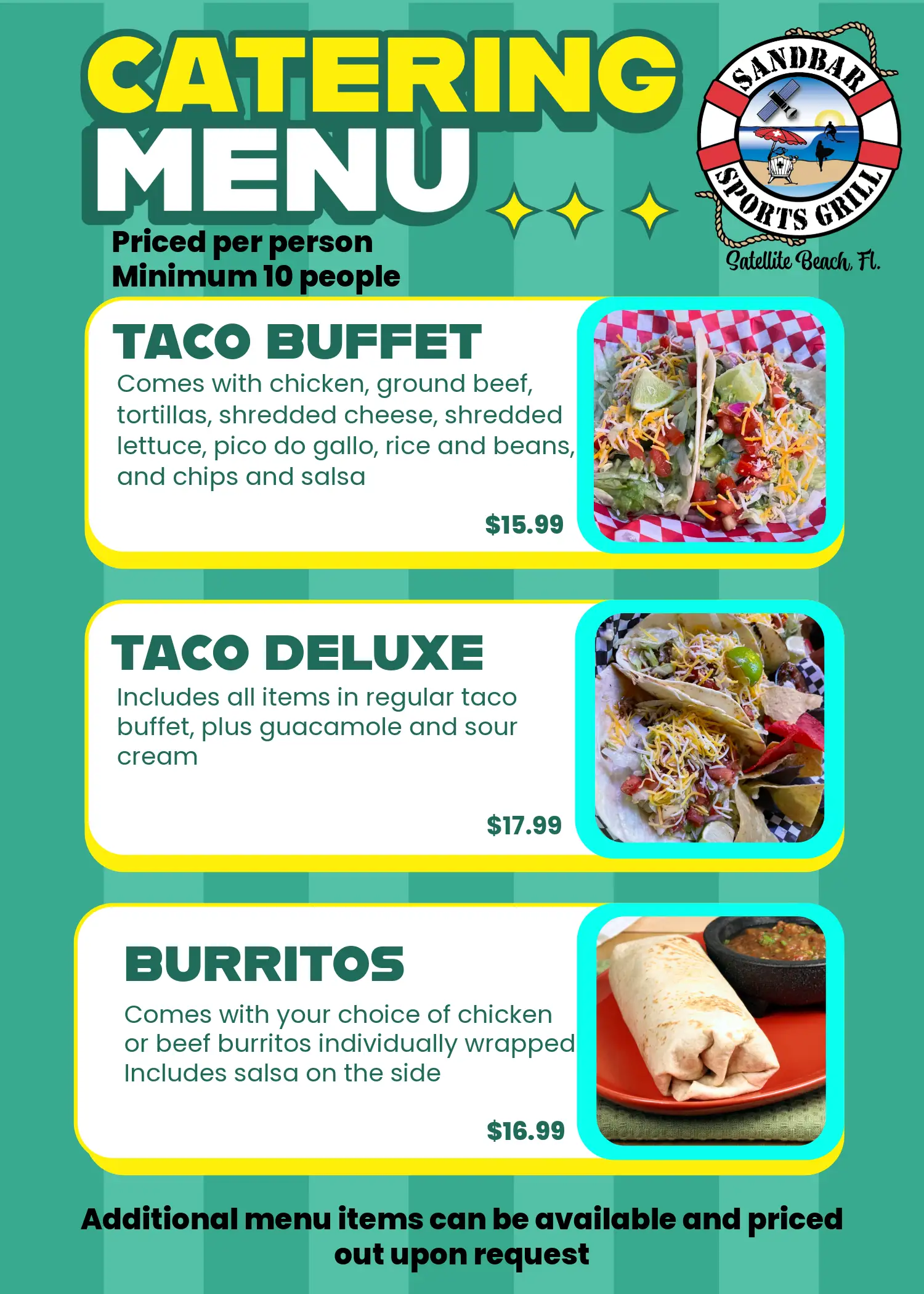 CATERING MENU