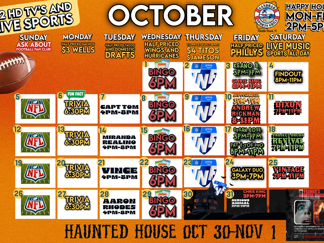 October Calendar